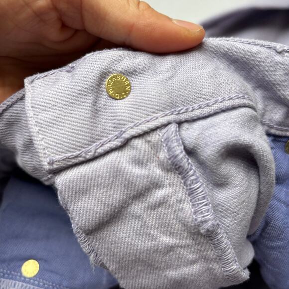 Sid Mashburn Straight Leg Jeans 33x30 Purple Denim 5 Pocket - Picture 5 of 11